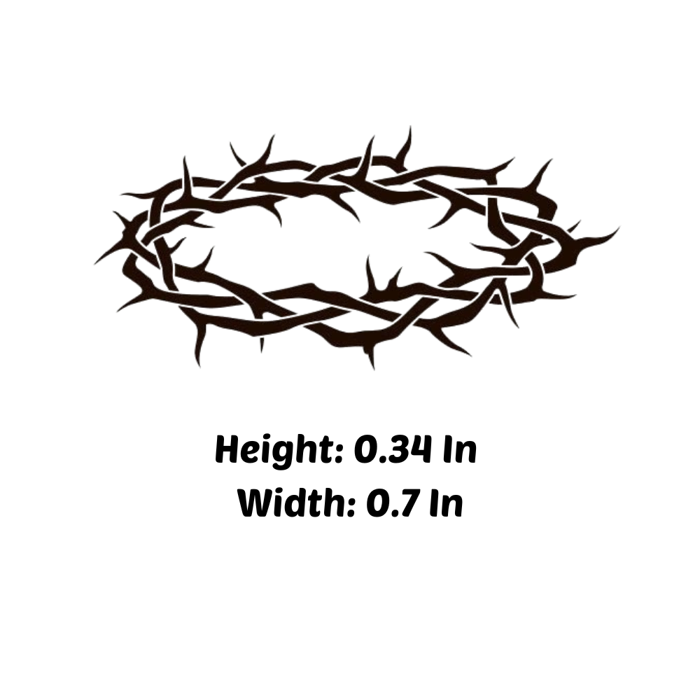 Pack of 4 Decals - Cross, Fear God, AGTG, Crown of Thorns